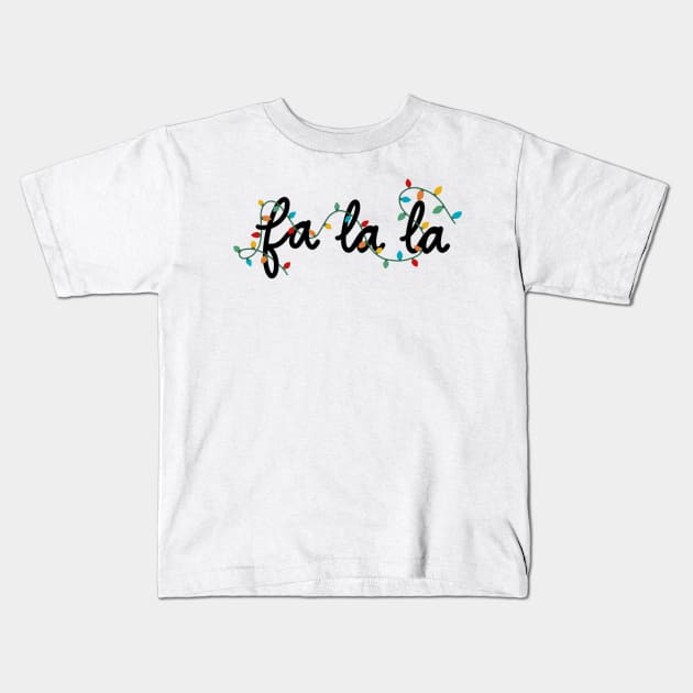 christmas lights Kids T-Shirt by nicolecella98